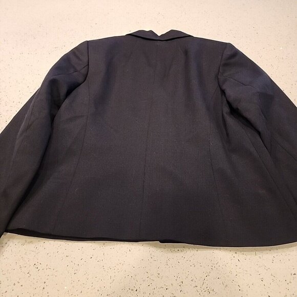 womens pendleton jacket 8 Black Wool Blazer 2 Button - Picture 4 of 5